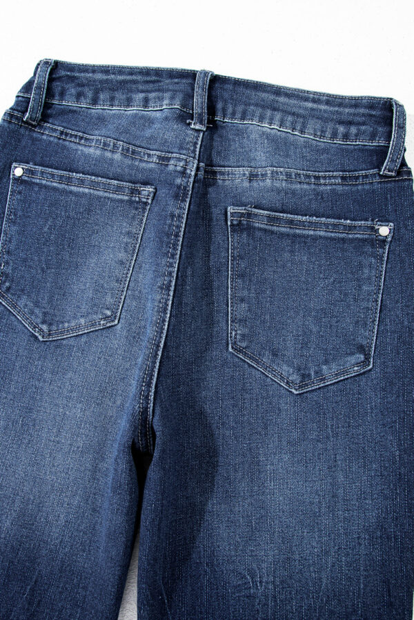 stonewashed skyline flared jeans