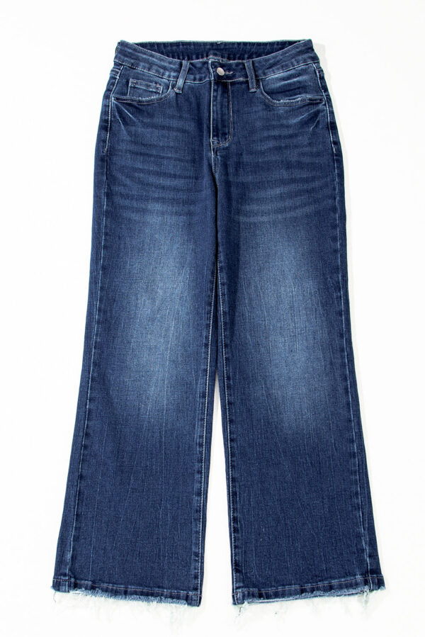 stonewashed skyline flared jeans