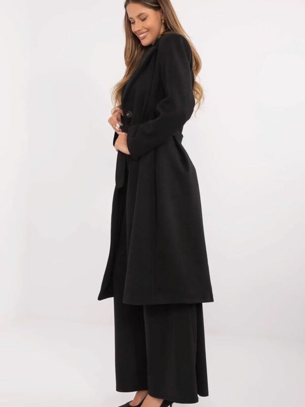 Manteau long femme noir