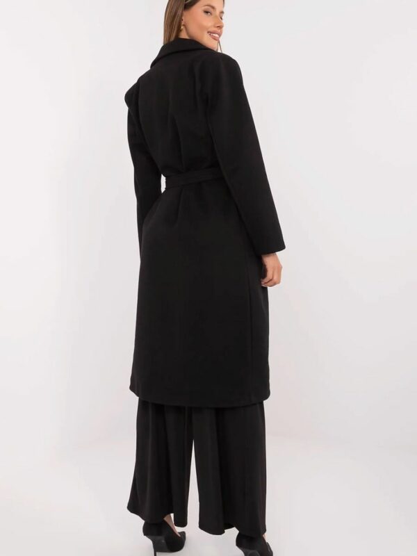 Manteau long femme noir