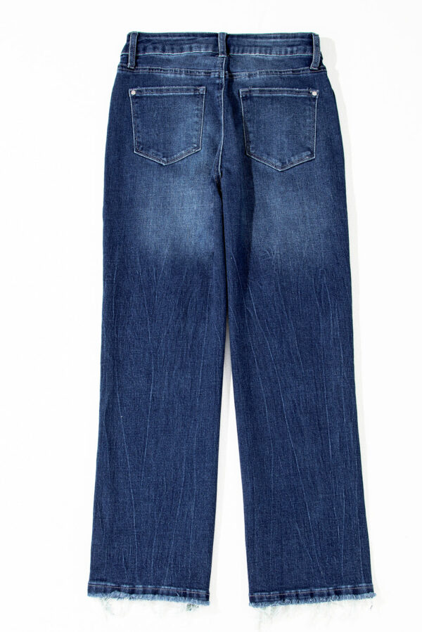 stonewashed skyline flared jeans