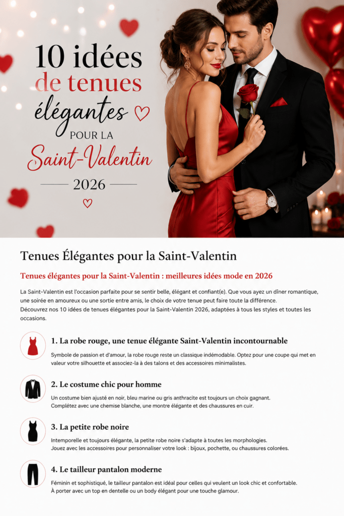 Tenues Élégantes Saint-Valentin