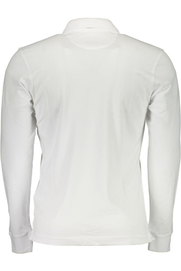 Polo blanc manches longues La Martina