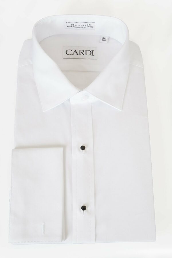 Chemise Blanche Élégante à Col Italien Richard - Parfaite pour Toute Occasion