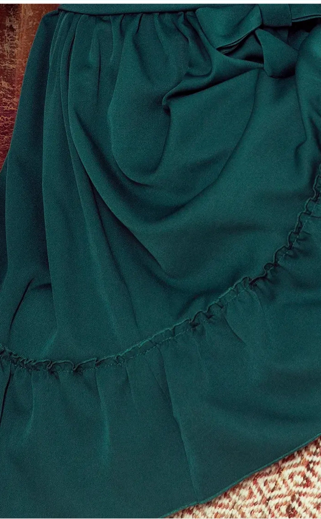 Robe Daisy Numoco 265-1 Verte Volants - Élégante Sophistiquée – Image 6