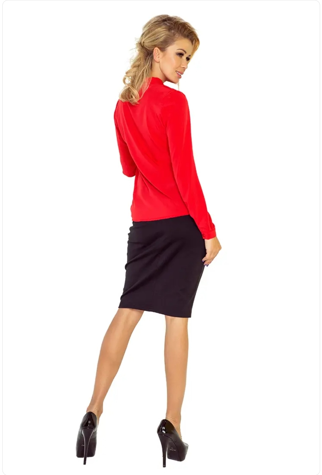 Blouse Numoco avec Cordon - Rouge 140-3 – Image 2