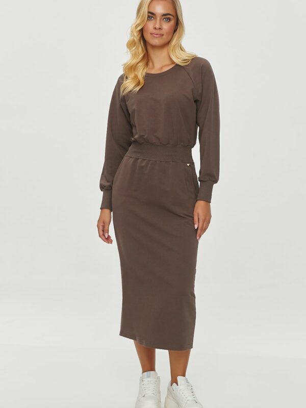 Robe sweat midi femme Makadamia – Confort, style urbain