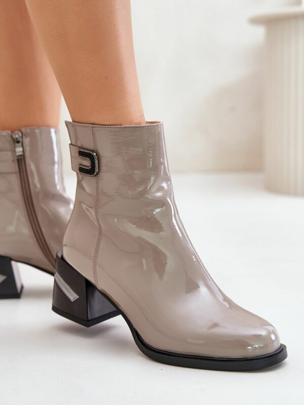 Bottines Femme Élégantes en Cuir Écologique Suédé