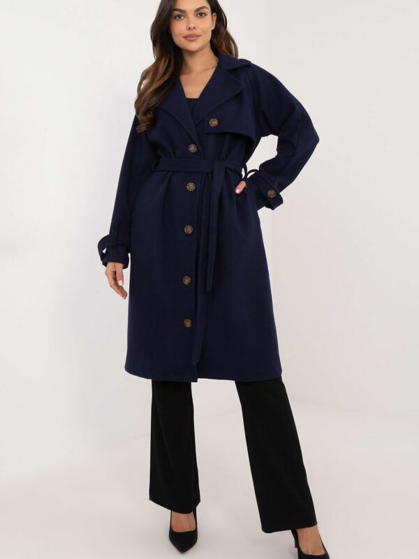 Trench Classique Bleu Marine - Modèle Och Bella