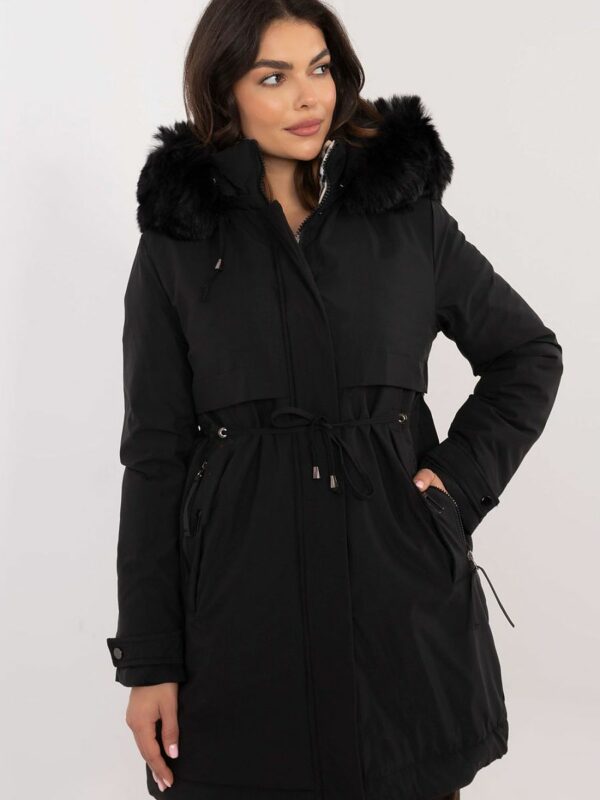 Veste femme longue noire – chaude et élégante