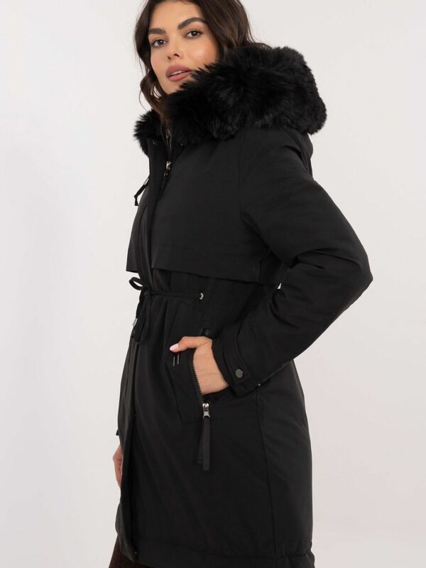 Veste femme longue noire – chaude et élégante