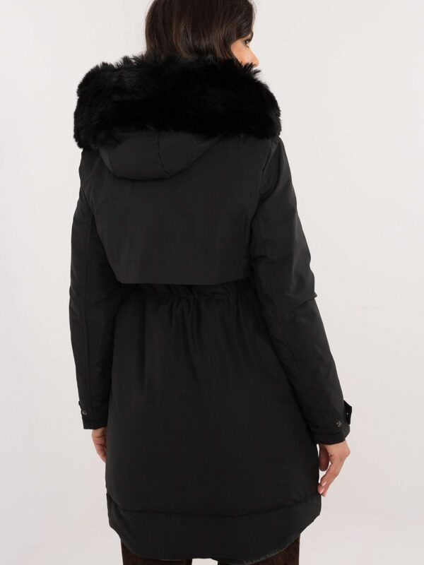 Veste femme longue noire – chaude et élégante