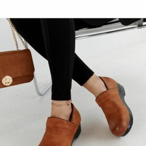 Mocassins Plateforme Femme Montoro Marron – Confort Style Vegan
