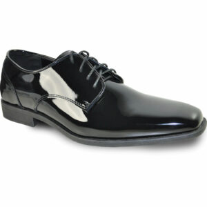Mode Tendance: Élégance pour Lui et Elle – Dropvet "Matteo" Black Vangelo Tuxedo Shoes