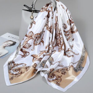 Foulard léger femme Printemps-Été — Écharpe fluide polyvalente pour cou et épaules