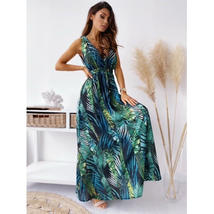 Robe Longue Imprimée Femme Élégante et Fluide 2026 – Dropvet Robe Longue Imprimée Femme Élégante et Fluide 2026 – Image 3