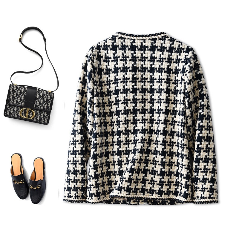 Veste Femme Pied de Poule Élégante 2026 Style Chic Premium – Dropvet Veste Femme Pied de Poule Élégante 2026 Style Chic Premium – Image 4