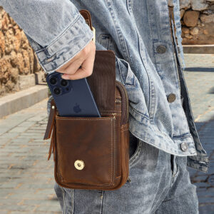 sac téléphone cuir