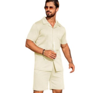 ensemble homme maille texturée