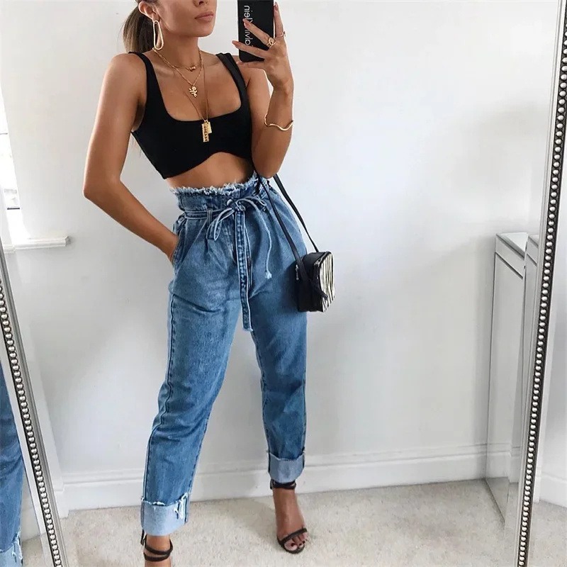 Jean Femme Taille Haute Tendance 2026 Coupe Slim Élégante – Dropvet Jean Femme Taille Haute Tendance 2026 Coupe Slim Élégante – Image 4