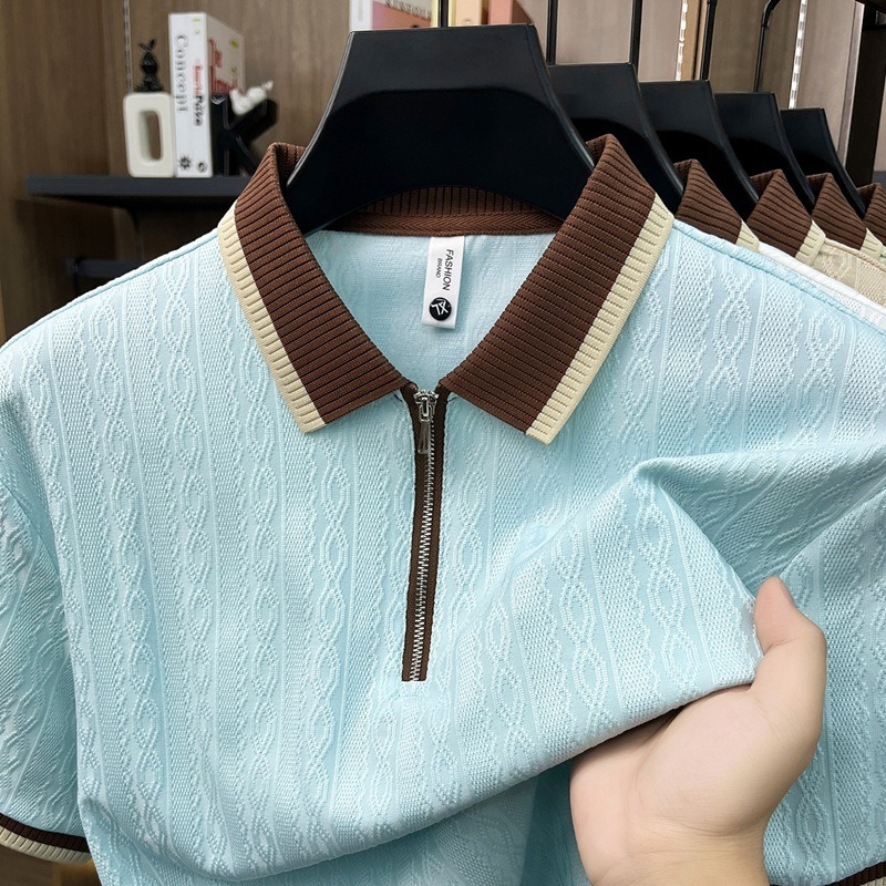 Polo Homme Manches Courtes Ice Silk Élégant : 7 Avantages d'un Modèle Premium – Dropvet Polo homme manches courtes Ice Silk