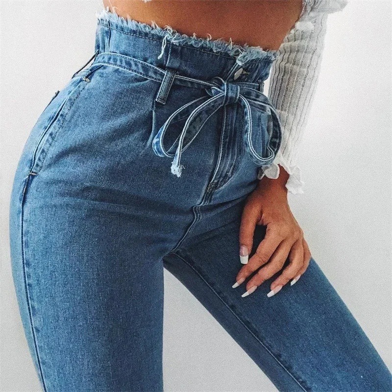 Jean Femme Taille Haute Tendance 2026 Coupe Slim Élégante – Dropvet Jean Femme Taille Haute Tendance 2026 Coupe Slim Élégante – Image 2