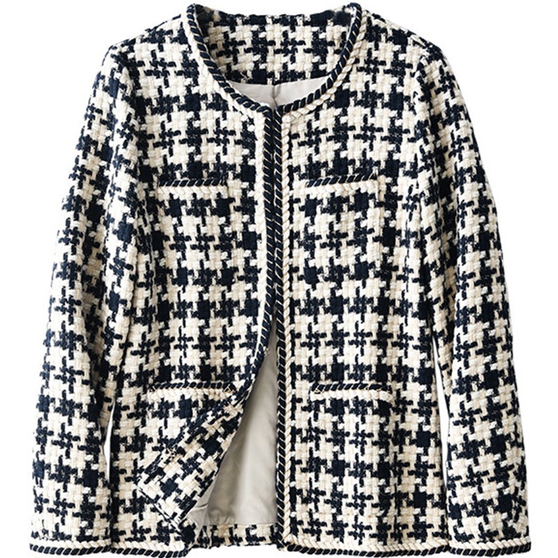Veste Femme Pied de Poule Élégante 2026 Style Chic Premium – Dropvet Veste Femme Pied de Poule Élégante 2026 Style Chic Premium – Image 2