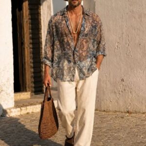 chemise resort homme paisley