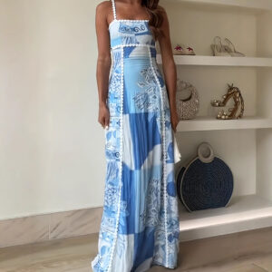 robe longue fluide femme