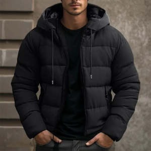 Doudoune homme à capuche – Veste hiver chaude et tendance 2026 – Dropvet Doudoune homme à capuche – Veste hiver chaude et tendance 2026 – Image 5