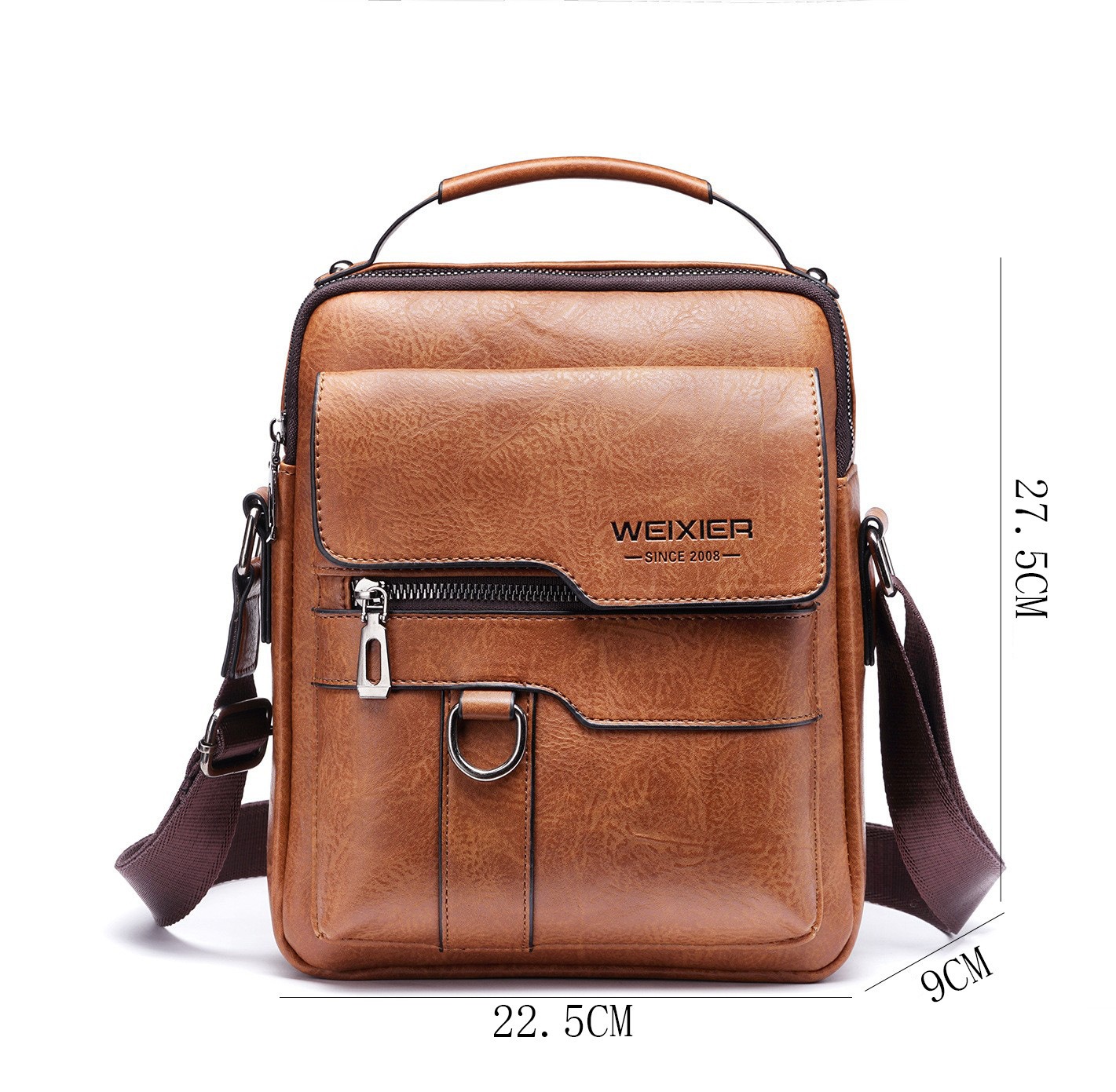 Sac Bandoulière Homme Cuir PU Élégant – 3 Coloris – Dropvet Sac Bandoulière Homme Cuir PU Élégant – 3 Coloris – Image 3