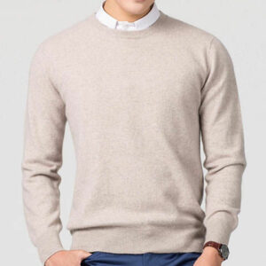 pull homme col rond fin