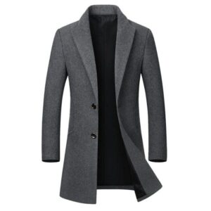 manteau long homme en laine