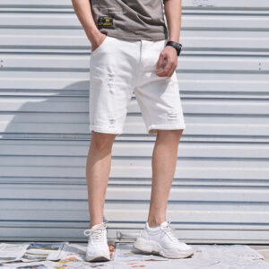 short en jean déchiré homme