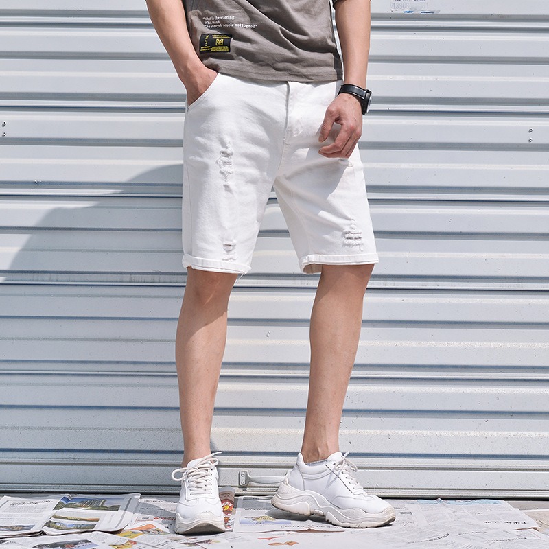 Short en Jean Déchiré Homme Authentique – 6 Tailles Disponibles – Dropvet short en jean déchiré homme