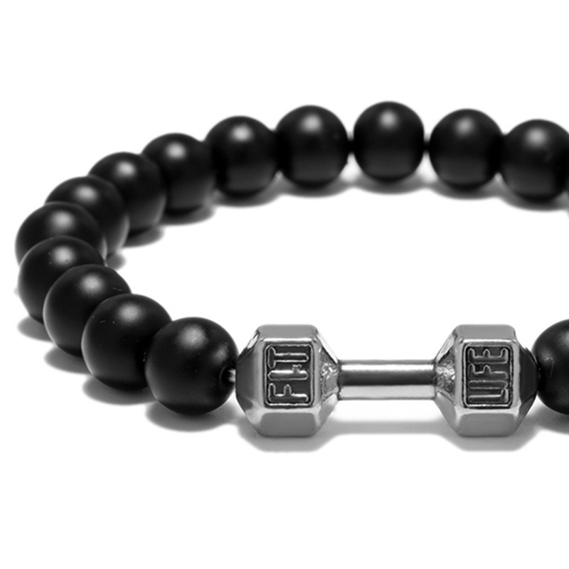 Bracelet Perles Agate Mate Sportif – 3 Coloris – Dropvet Bracelet Perles Agate Mate Sportif – 3 Coloris – Image 4