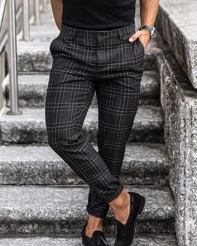 Pantalon Chino Carreaux Homme Élégant – 6 Tailles Disponibles – Dropvet Pantalon Chino Carreaux Homme Élégant – 6 Tailles Disponibles – Image 3