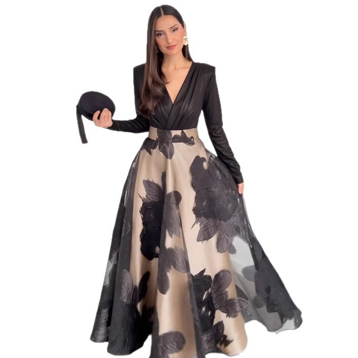 Robe Longue Femme Imprimée Élégante 2026 | Taille Haute – Dropvet Robe Longue Femme Imprimée Élégante 2026 | Taille Haute – Image 6