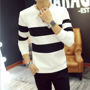 pull rayé homme