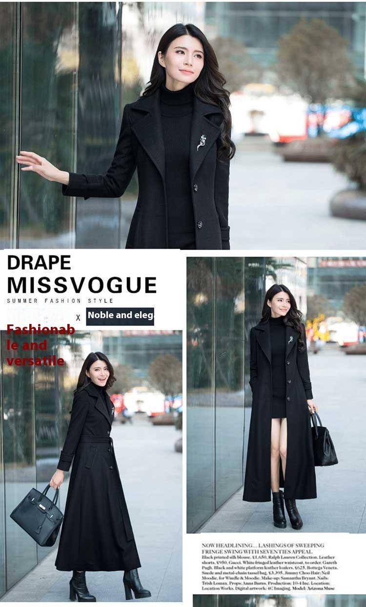 Manteau Long Femme en Laine Épaisse magnifique 2026 – Dropvet Manteau Long Femme en Laine Épaisse magnifique 2026 – Image 5