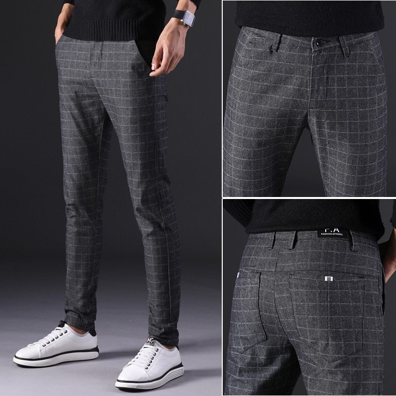 Pantalon Slim Homme Noir Élégant – 6 Tailles Disponibles – Dropvet pantalon slim homme noir