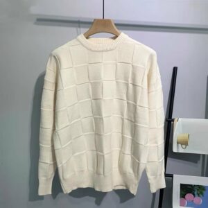 pull damier homme