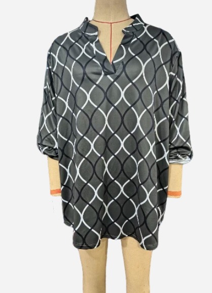 Chemise Femme Imprimé Géométrique Chic – 6 Tailles – Dropvet Chemise Femme Imprimé Géométrique Chic – 6 Tailles – Image 6