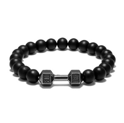 Bracelet Perles Agate Mate Sportif – 3 Coloris – Dropvet Bracelet Perles Agate Mate Sportif – 3 Coloris – Image 5