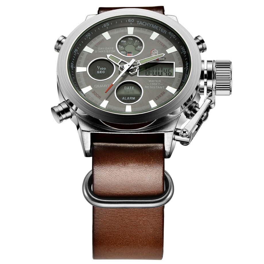 Montre quartz homme sport Élégante 2026 | Analogique LED – Dropvet Montre quartz homme sport Élégante 2026 | Analogique LED – Image 4