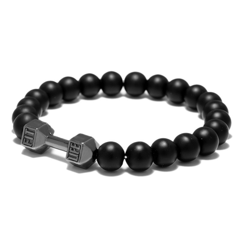 Bracelet Perles Agate Mate Sportif – 3 Coloris – Dropvet Bracelet Perles Agate Mate Sportif – 3 Coloris – Image 10