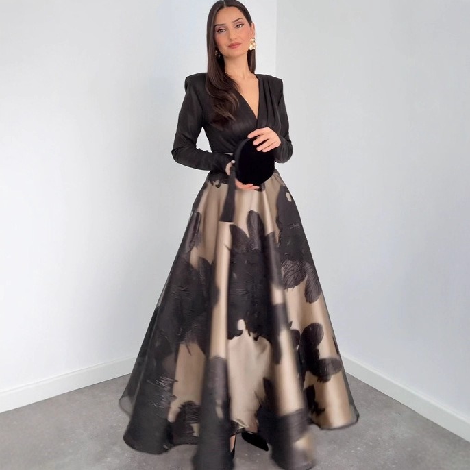 Robe Longue Femme Imprimée Élégante 2026 | Taille Haute – Dropvet Robe longue femme imprimée élégante