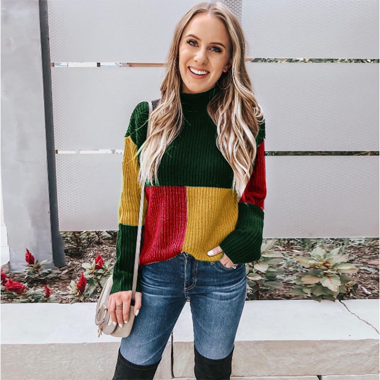 Pull Femme Colorblock splendide en 4 Tailles – Dropvet Pull Femme Colorblock splendide en 4 Tailles – Image 4