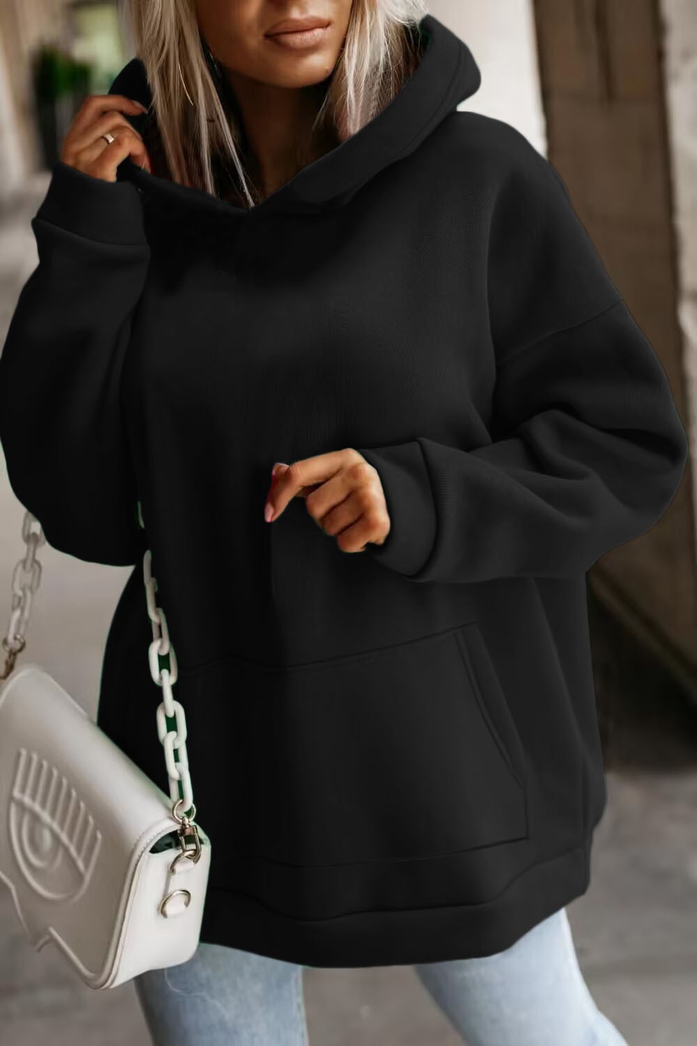 Sweat Capuche Femme Ample Incroyable 5 Tailles – Dropvet Sweat Capuche Femme Ample Incroyable 5 Tailles – Image 3
