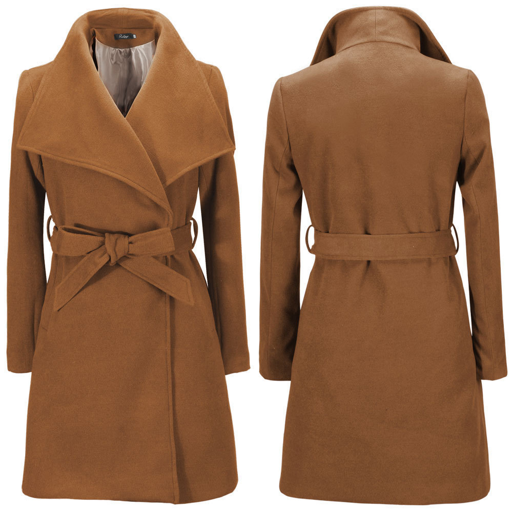 Manteau femme laine ceinturé – Élégant Hiver 2026 – Dropvet Manteau femme laine ceinturé – Élégant Hiver 2026 – Image 3